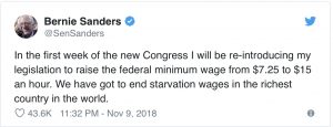 We Have Got To End Starvation Wages Bernie Sanders To Re Introduce