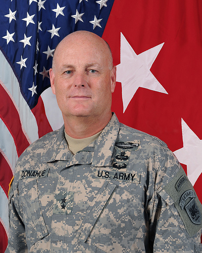 Il generale Patrick Donahue, comandante di U.S. Army Africa Vicenza