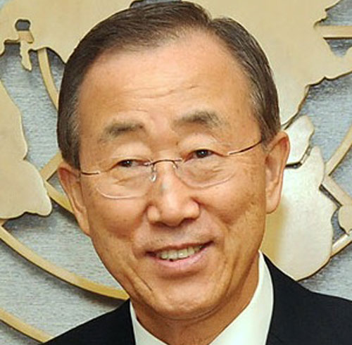 Ban ki Moon secretário Geral da ONu