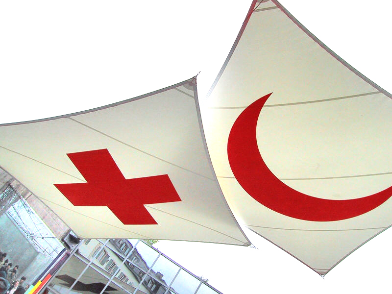 Red Cross and Red Crescent symbols
