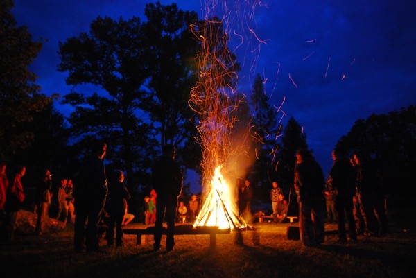 Summer solstice celebration in Pravikov, Czech Republic