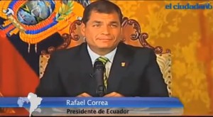 Correa Fernsehansprache