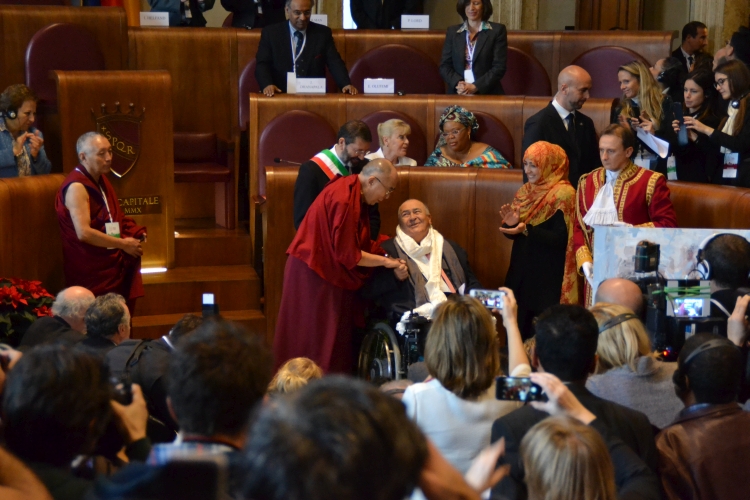 Bernardo Bertolucci Peace Summit Award 2014 Roma Summit Nobel Pace