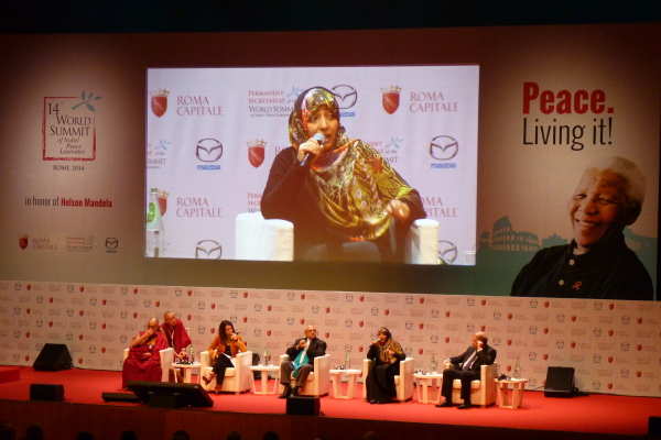 Tawakkol Karman Summit Nobel per la Pace Roma 2014