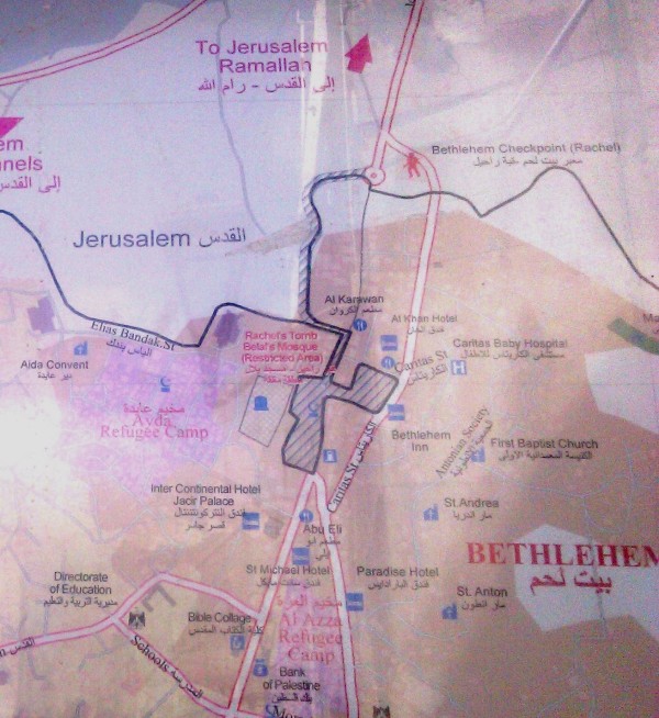 Karte Bethlehem