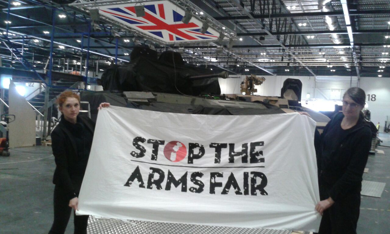 Stopping the arms fair in London