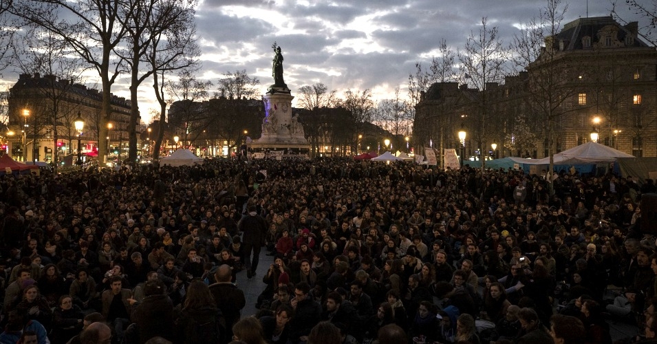 'Up all night' Protests sweep France as 100,000 join Pro-Democracy Movement