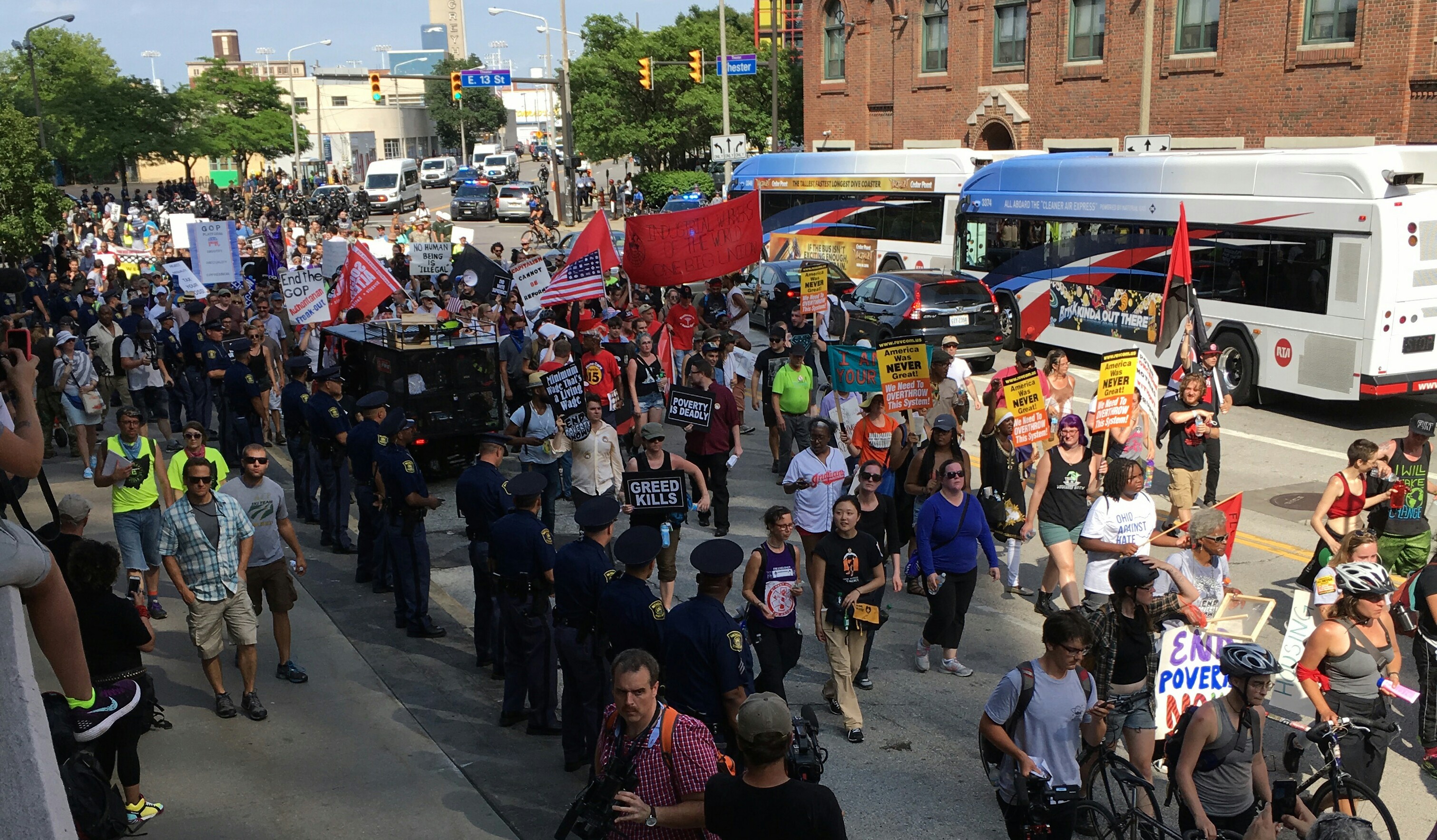 People in Cleveland, Ohio gathered for three days to demand peace ...