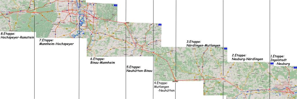 Route der Friedensfahrradtour 2016