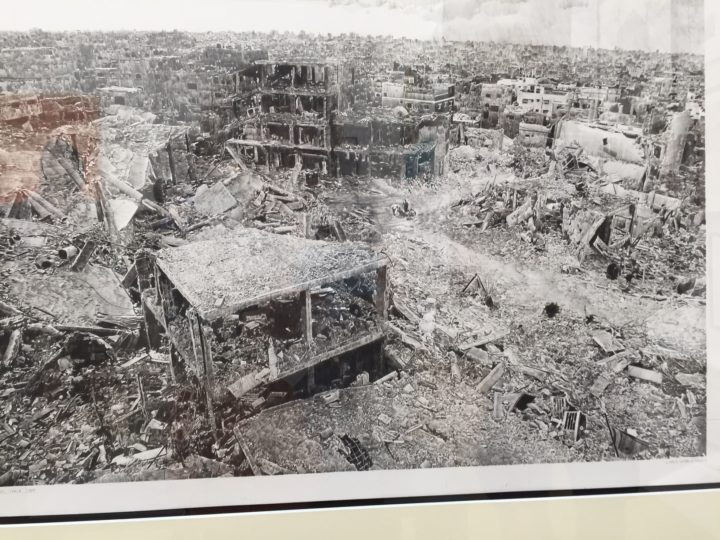 Aleppo today, display at the Royal Academy, London