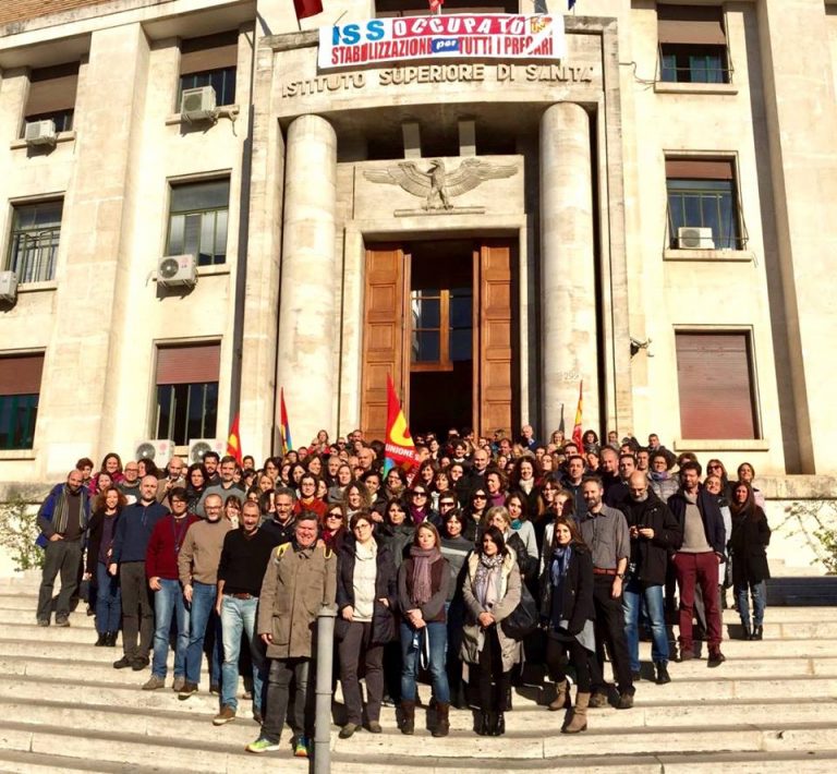 25 gennaio 2017, sciopero dei lavoratori dell'Istituto Superiore di Sanità