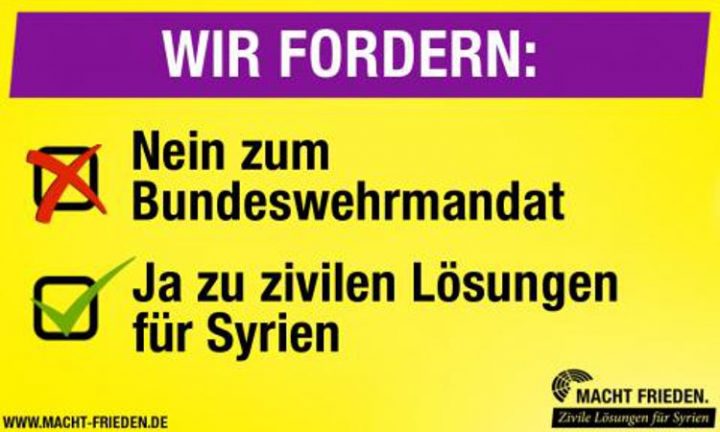 Wider Die Eskalation Im Syrien Konflikt Ruckkehr Zu Diplomatischen Und Zivilen Losungen