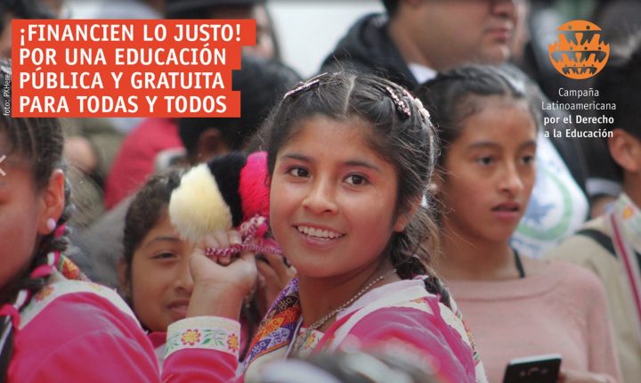 Financien lo justo: Por una educación pública y gratuita para todas y todos.