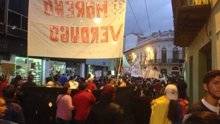 [Contestation contre le gouvernement de Lenin Moreno] Le 16M en Équateur