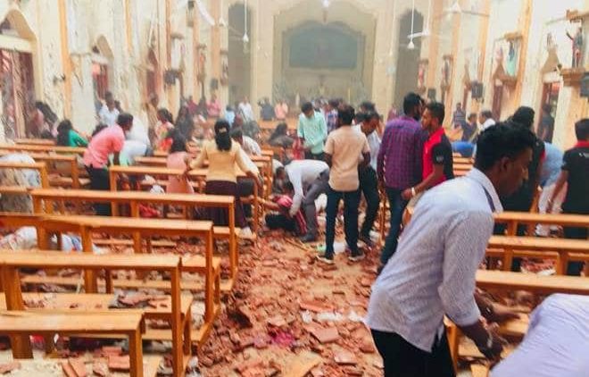More than 200 killed and at least 500 injured as eight explosions rocked Catholic churches and luxury hotels in Sri Lanka while Christians began Easter Sunday celebrations.