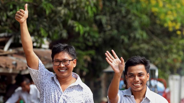 Reuters Journalisten in Myanmar freigelassen
