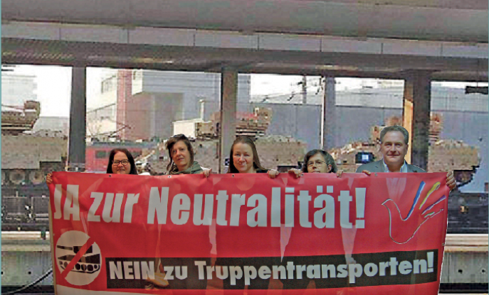 Stop NATO-Transporte