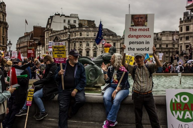 The “Stop Trump” demo in London