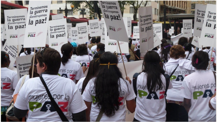 Marcha mujeres por la paz, Colombia 2016. Foto: Yenny Leguizamón Orjuela (FOKUS)