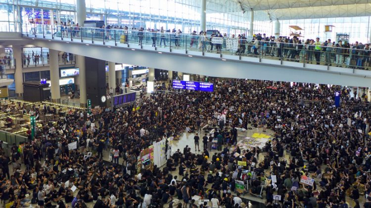 Hong Kong sit-in airport protest