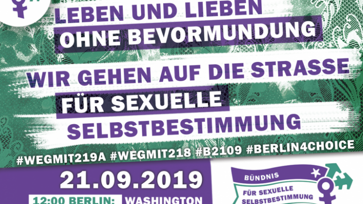 Sexuelle Selbstbestimmung ist ein Menschenrecht! Breites zivilgesellschaftliches Bündnis mobilisiert für Liebe und Leben ohne Bevormundung