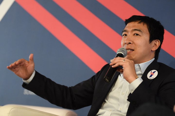 Andrew Yang in a Marathon to Answer Americans