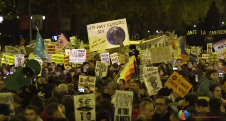 Vidéo. Mobilisation historique pour le climat à Madrid