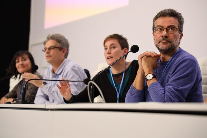 Paco Segura en primer plano en rueda de prensa COP25