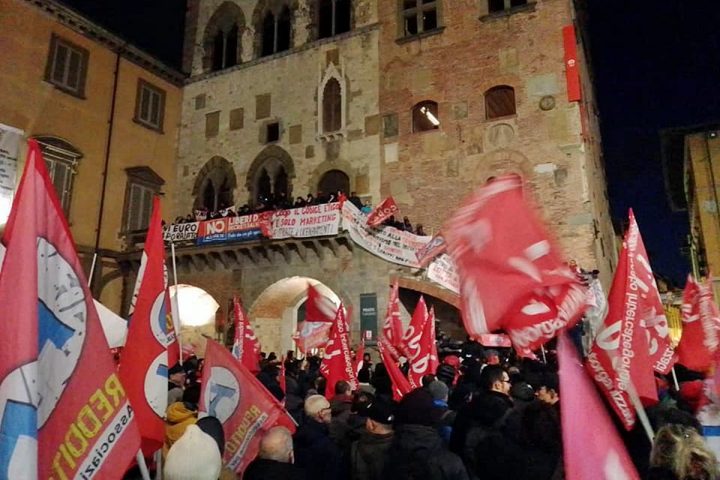 Manifestazione Si Cobas a Prato