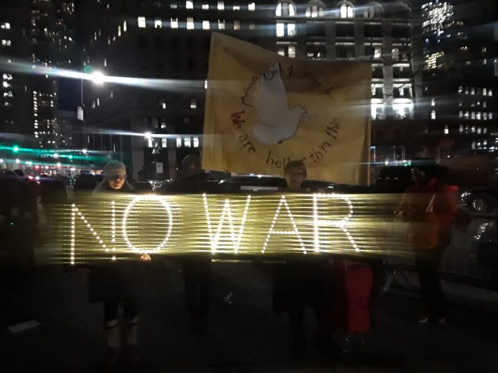 Aktionstag in New York City: Kein Krieg mit Iran! #NoWarWithIran