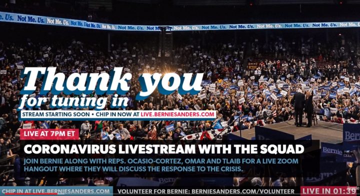 Bernie Sanders Holds Roundtable on Coronavirus Response