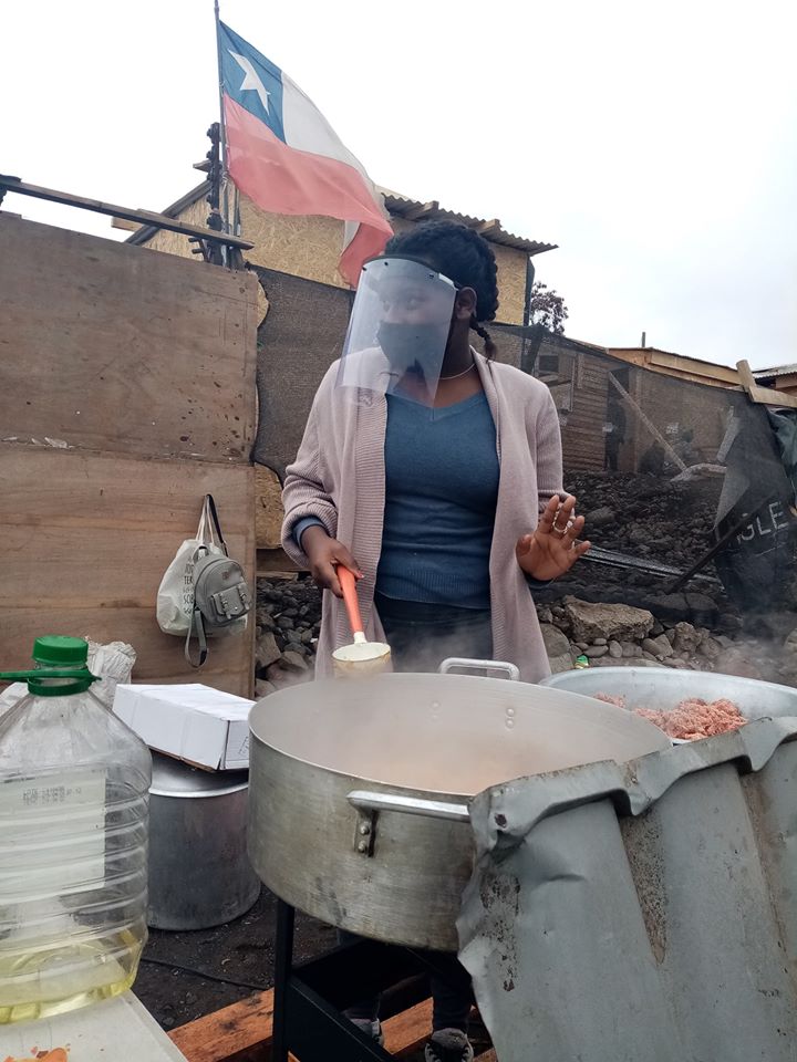 cocinando en la calle