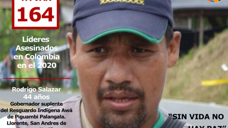 Rodrigo Salazar lider Social asesinado en Colombia