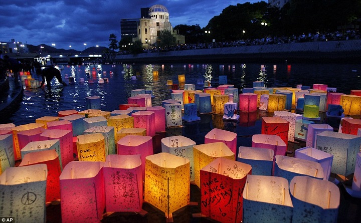 Ceremonia en Hiroshima en por el 75 aniversario de la bomba atómica