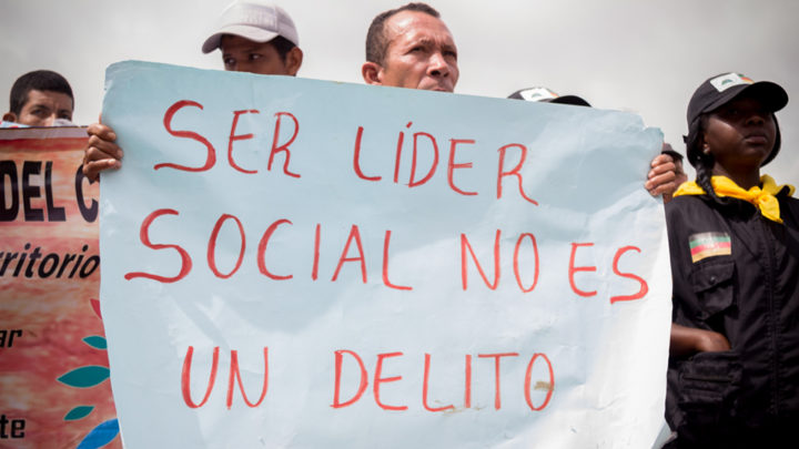 Ser lider social no es un delito