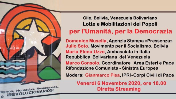 cile bolivia venezuela bolivariano per l'umanità per la democrazia 06 Novembre 2020