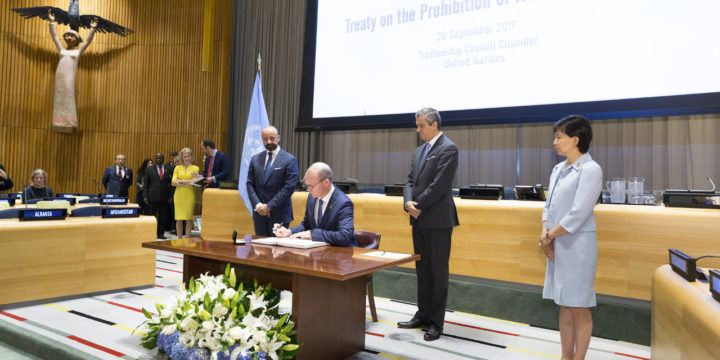 Signing ceremony for the Treaty on the Prohibition of Nuclear Weapons, 2017, UN New York