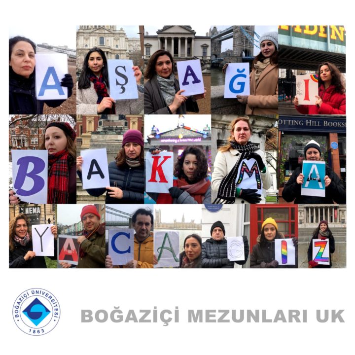 Boğaziçi Mezunları’ndan İngiltere’de dayanışma eylemleri