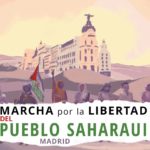 The colours of Western Sahara flood the centre of Madrid, calling on Spain to fulfil its obligation as an administering power