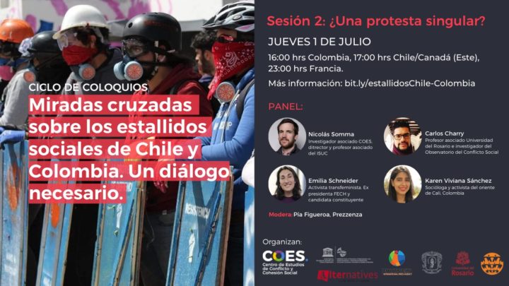 MIradas cruzadas: los estallidos sociales de Chile y Colombia, un dialogo necesario