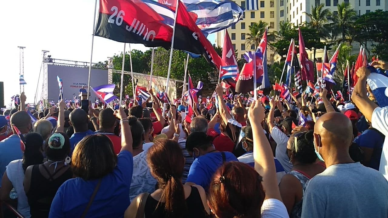 cuba 17 luglio manifestazioni appoggio alla rivoluzione cubana