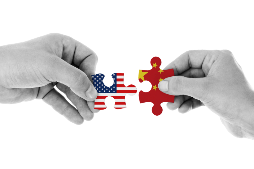 Symbolbild Beziehung USA und China