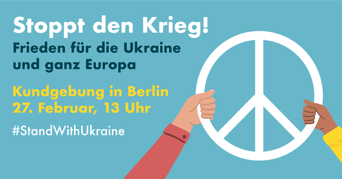 Solidarität mit dem ukrainischen und dem russischen Volk