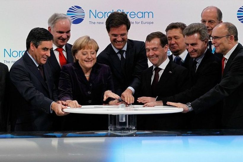 The Nord Stream opening ceremony