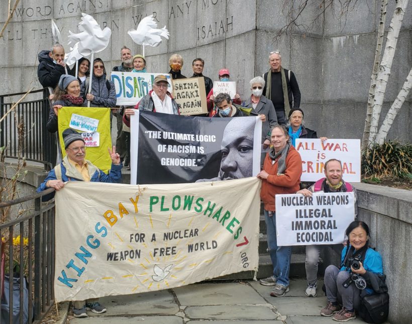 Kings Bay Plowshares 7 and supporters Walk for Peace and Nuclear Abolition