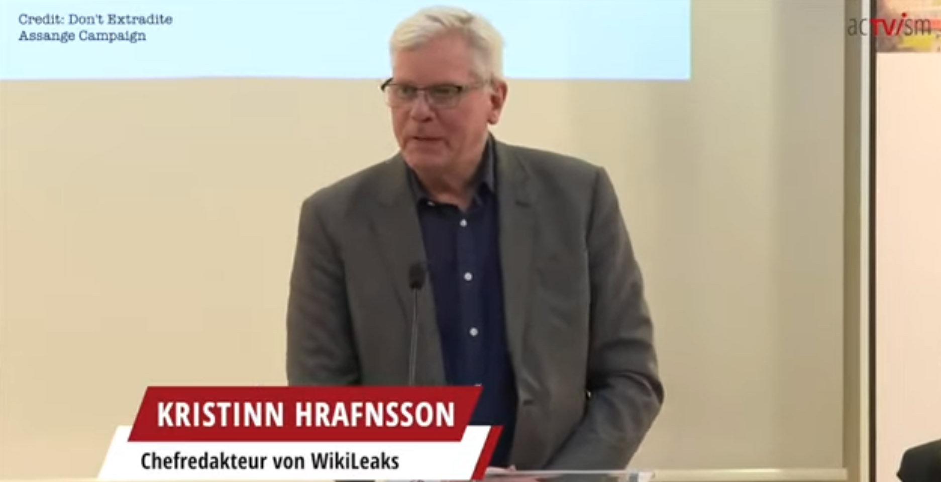 WikiLeaks Kristinn Hrafnssons Rede beim Österreichischen Journalisten Club – Journalistenpreis 2022