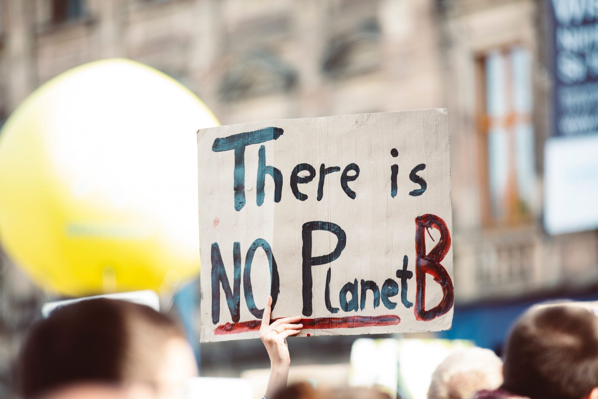 Schild "there is no planet B"