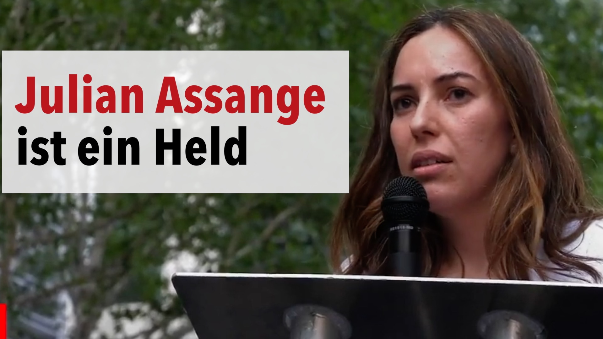 "Journalismus ist KEIN Verbrechen" - Demonstration für Assange in London