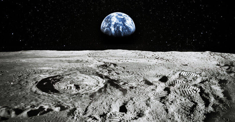 La terre vue de la lune
