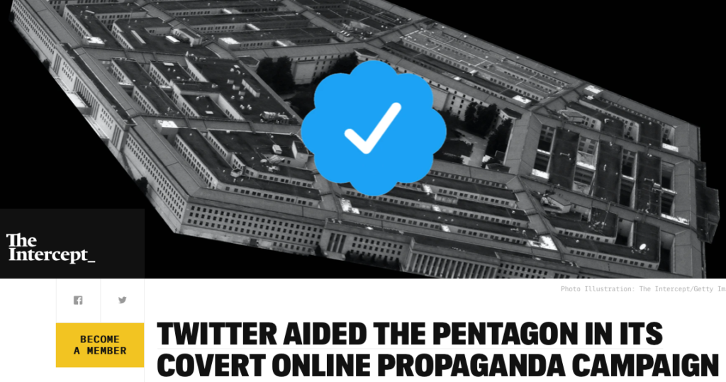 Twitter diente jahrelang als Gehilfe des Pentagons